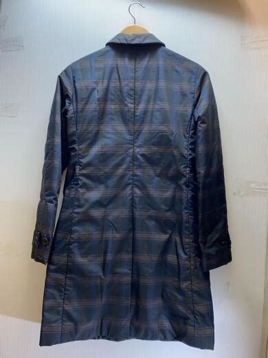 24v3770 prada|PRADA Other Coat 38 Nylon Navy Check 24V3770 Padded Used.